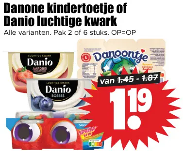Aanbieding: Kindertoetje of luchtige kwark
