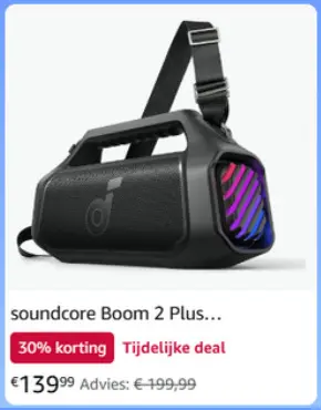 Aanbieding: Soundcore Boom 2 Plus
