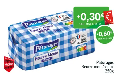 Offre: Beurre moulé doux