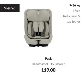 Aanbieding: Puck Jill autostoel