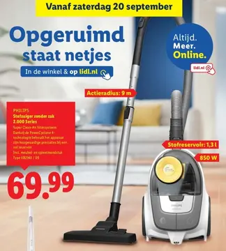 Aanbieding: Stofzuiger zonder zak 2.000 Series