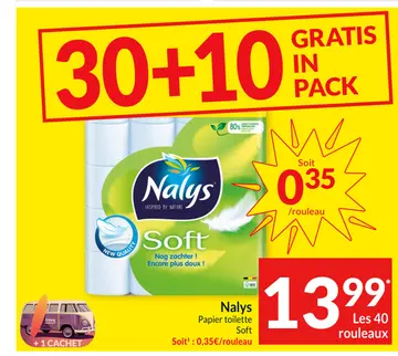 Offre: Nalys Papier toilette Soft