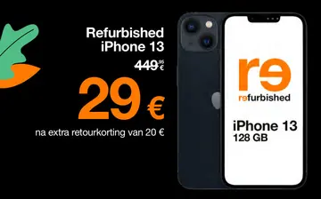 Aanbieding: Refurbished iPhone 13