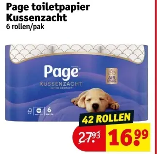 Promotie: toiletpapier Kussenzacht