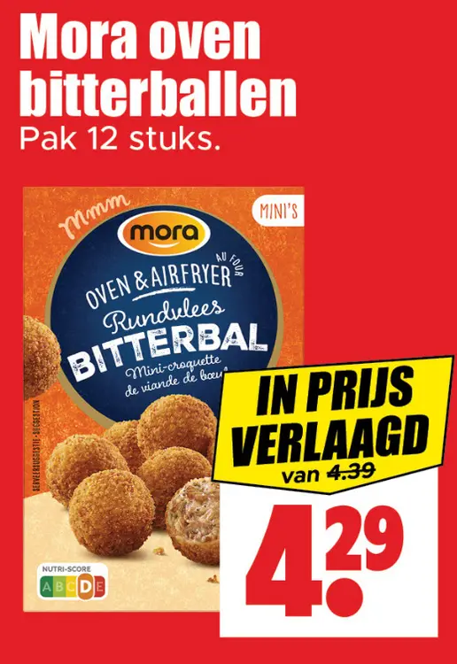 Aanbieding: Mora oven bitterballen