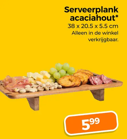 Aanbieding: Serveerplank acaciahout