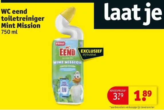 Aanbieding: toiletreiniger Mint Mission