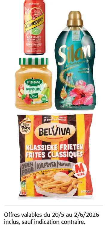 Offre: Schweppes Agrumes, Materne Mousseline Duo, Si
