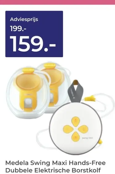 Aanbieding: Swing Maxi Hands-Free Dubbele Elektrische Borstkolf