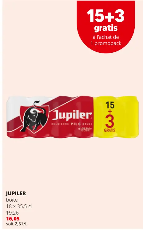 Offre: Jupiler