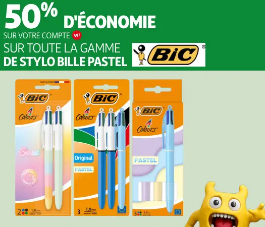 Offre: Stylo bille pastel