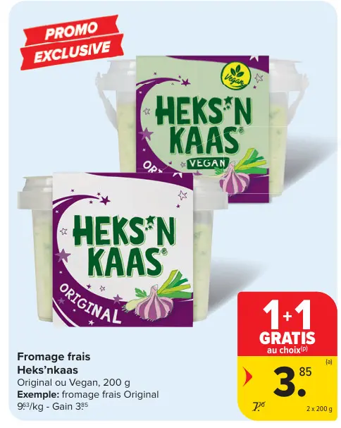 Offre: Fromage frais Heks'nkaas