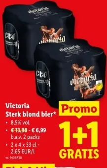 Promotie: Victoria Sterk blond bier