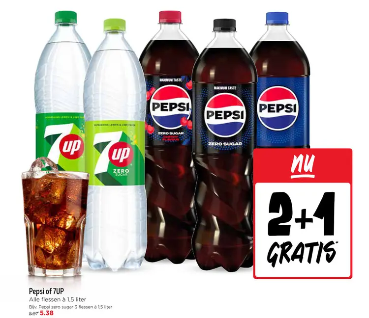 Aanbieding: Pepsi of 7UP