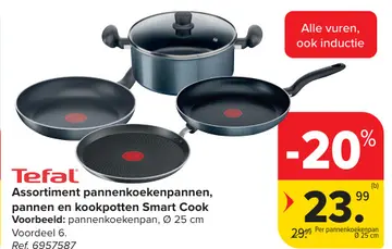Aanbieding: Assortiment pannenkoekenpannen, pannen en kookpotten