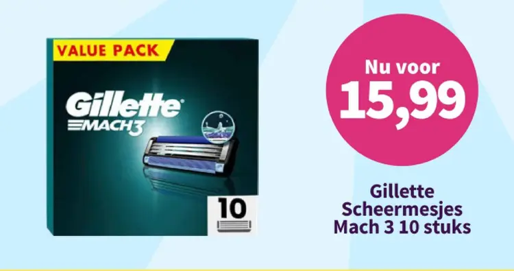 Promotie: Gillette Scheermesjes Mach 3
