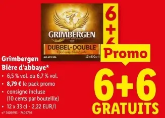 Offre: Bière d'abbaye