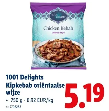 Promotie: Kipkebab oriëntaalse wijze