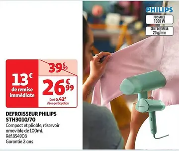Offre: DEFROISSEUR PHILIPS STH3010/70