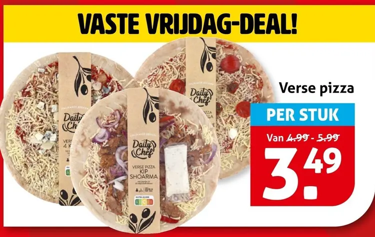 Aanbieding: Verse pizza