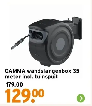 Aanbieding: Wandslangenbox 35 meter incl. tuinspuit