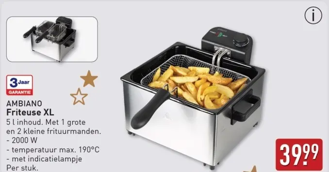 Aanbieding: Friteuse XL