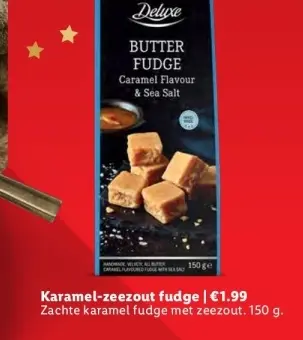 Aanbieding: Karamel-zeezout fudge