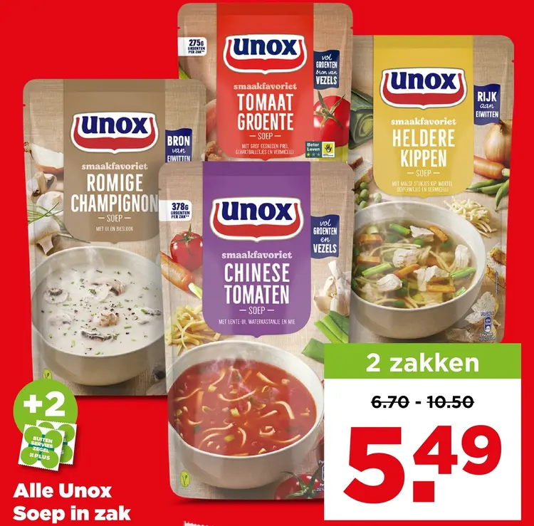 Aanbieding: Alle Unox Soep in zak