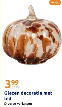 Aanbieding: Glazen decoratie met led