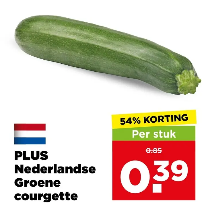 Aanbieding: Nederlandse Groene courgette