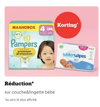 Offre: couche&lingette bébé