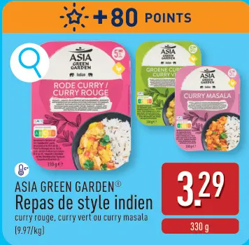 Offre: Repas de style indien