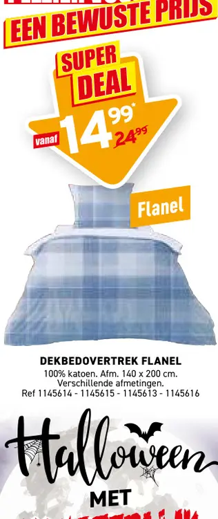 Aanbieding: Dekbedovertrek flanel