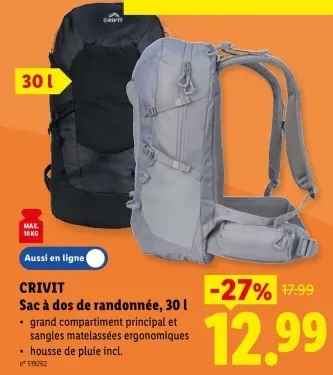 Offre: Sac à dos de randonnée