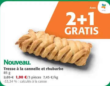 Offre: Tresse à la cannelle et rhubarbe