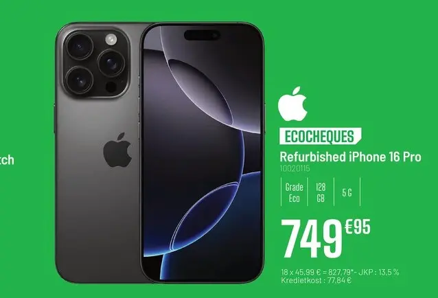 Promotie: Refurbished iPhone 16 Pro