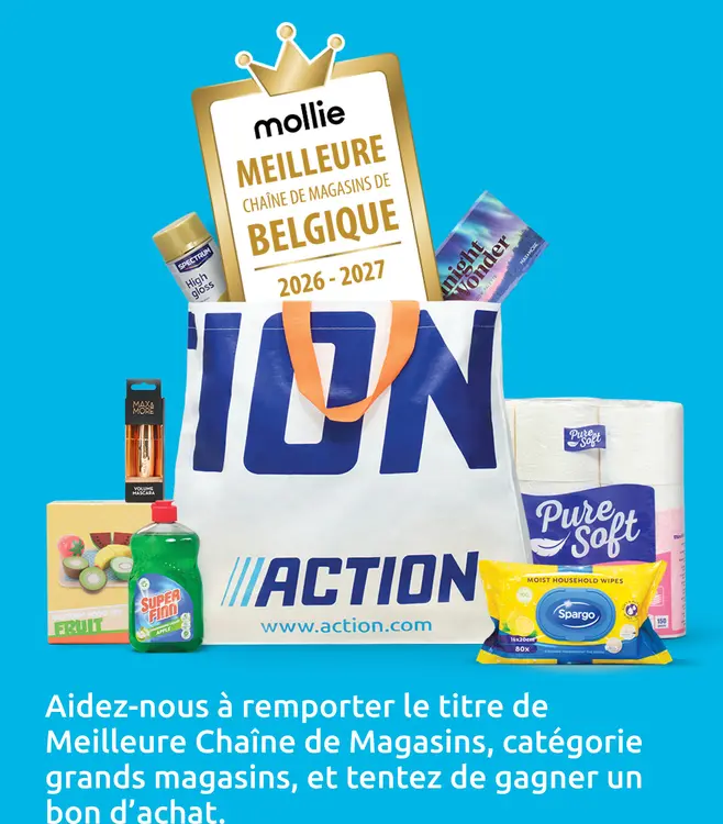 Offre: Mollie Meilleure Chaîne de Magasins de Belgiq
