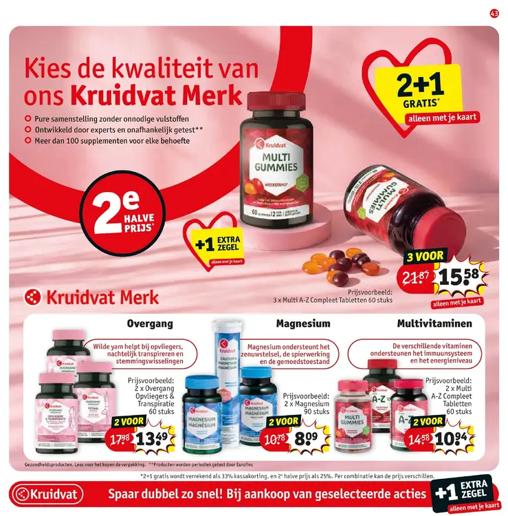 Promotie: Supplementen