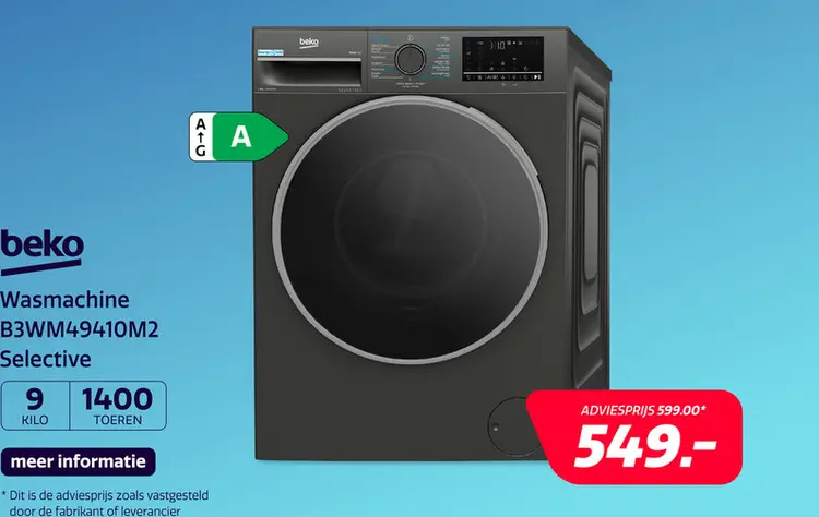 Aanbieding: Beko B3WM49410M2 Selective