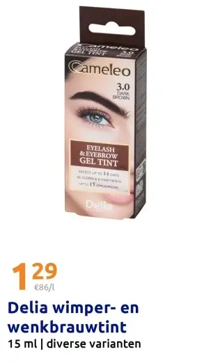 Promotie: wimper- en wenkbrauwtint