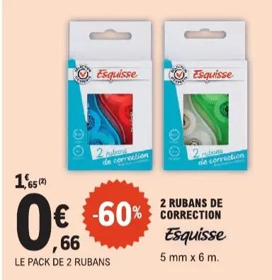 Offre: Rubans de correction