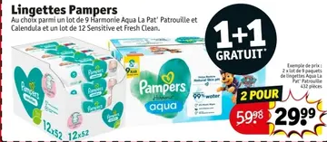 Offre: Lingettes Pampers