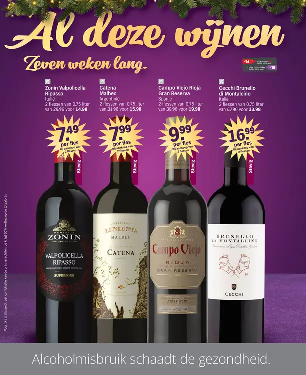 Aanbieding: Rode wijnen