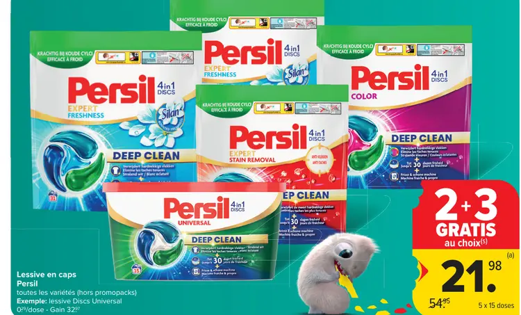 Offre: Lessive en caps Persil