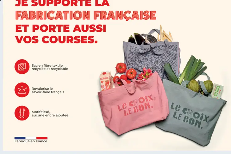 Promotie: Sac en fibre textile recyclée et recyclable