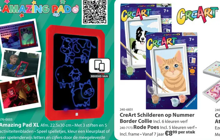 Aanbieding: Ravensburger Creart schilderen op nummer border  collie