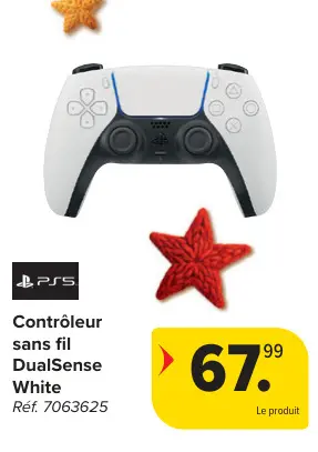 Offre: Contrôleur sans fil DualSense White