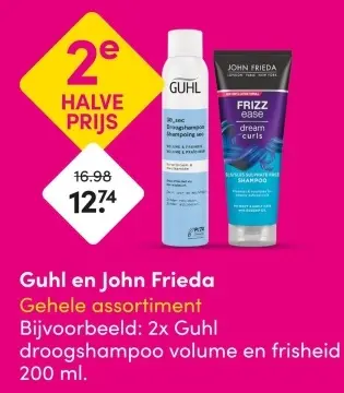 Aanbieding: Guhl en John Frieda Gehele assortiment
