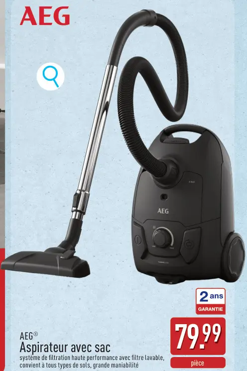 Offre: Aspirateur avec sac