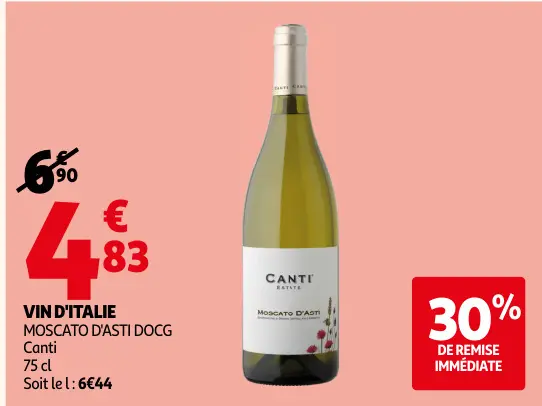 Offre: Moscato d'asti docg